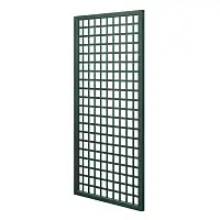 Treillis renforcé en bois maille carrée 1m x 2m - Vert  Treillis renforcé en bois maille carrée 1m x 2m - Vert